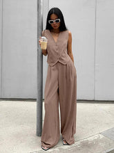 Load image into Gallery viewer, Striped Pants and Vest Set
