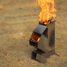 Load image into Gallery viewer, Portable Outdoor Rocket Wood Burning Stove Heater
