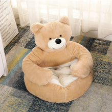 Load image into Gallery viewer, Bear Shaped Winter Plush Pet Dog Bed
