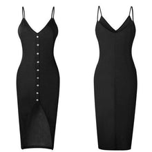 Load image into Gallery viewer, Button-down Strapless Dress
