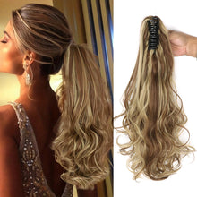 Load image into Gallery viewer, Long Ponytail Clip On Hair Clamp Extension
