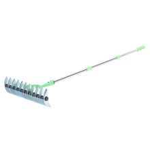 Load image into Gallery viewer, Long Reach Thatch Rake for Dethatching Dead Grass
