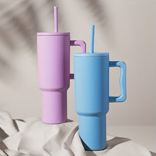 Load image into Gallery viewer, Trendy Stainless Steel Insulated Water Bottle with Straw and Handle
