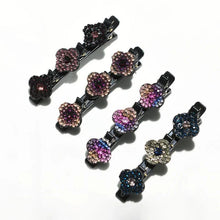 Load image into Gallery viewer, Sparkling Crystal Stone Braided Hair Clips
