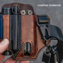 Load image into Gallery viewer, Tactical Multi Tool Belt Leather Bag
