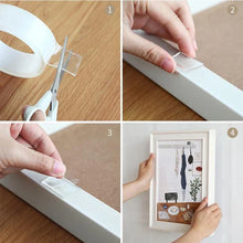 Load image into Gallery viewer, Transparent Sticky Nano Tape Double Sided Grip Reusable Home Tape Traceless Glue
