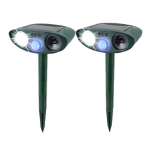 Load image into Gallery viewer, Ultrasonic Rabbit Repeller – Solar Powered and Flashing Light – Get Rid of Rabbits
