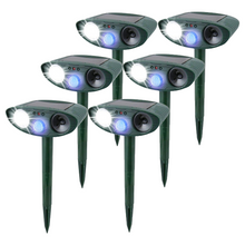 Load image into Gallery viewer, Ultrasonic Rabbit Repeller – Solar Powered and Flashing Light – Get Rid of Rabbits
