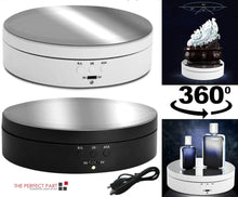 Load image into Gallery viewer, 360° Electric Motorized Rotating Display Rack

