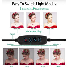 Load image into Gallery viewer, Ring Light Tripod Stand With Phone Holder
