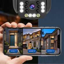 Load image into Gallery viewer, Dual Lens Outdoor Waterproof Wireless Wifi HD Triple Security Camera
