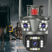 Load image into Gallery viewer, Dual Lens Outdoor Waterproof Wireless Wifi HD Triple Security Camera
