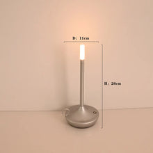 Load image into Gallery viewer, Rechargeable Candle Table Lamp - Modern Dimmable Light for Bedroom &amp; Camping
