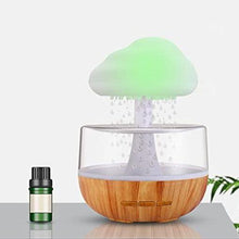Load image into Gallery viewer, 2-in-1 Desk Light Humidifier Rain Cloud Aromatherapy Essential Oil Zen Diffuser &amp; Raining Cloud Night Light Mushroom Lamp
