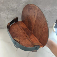 Load image into Gallery viewer, Bourbon Whiskey Barrel Shelf - Rustic Bar Accessories
