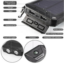 Load image into Gallery viewer, 500000 MAH Solar Charger, Waterproof Power Bank, External
