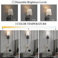 Load image into Gallery viewer, Wireless Fabric Wall Light (SET OF 2 + 2 BULBS FREE)
