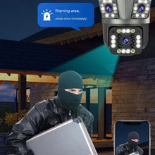 Load image into Gallery viewer, Dual Lens Outdoor Waterproof Wireless Wifi HD Triple Security Camera

