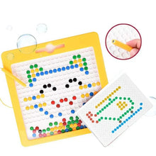 Load image into Gallery viewer, Large Magnetic Drawing Pad for Kids Montessori Magnetic Dots Board
