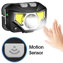 Load image into Gallery viewer, 2-Pack Ultra-Bright Led Rechargeable Headlamp Flashlight Waterproof And Motion Sensor
