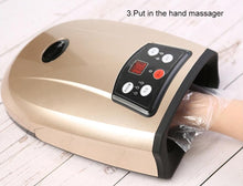 Load image into Gallery viewer, Heated Hand Massager for Arthritis Physiotherapy Equipment Pressotherapy Palm Massage Device Air Compression Finger Massager
