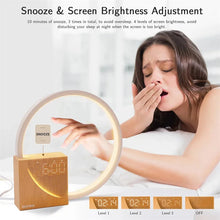 Load image into Gallery viewer, Touch Bedside Table Lamp with Natural Sounds and Alarm Clock

