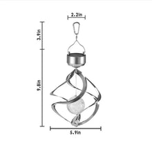 Load image into Gallery viewer, Solar Wind Chime Spinner LED Lamp
