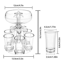 Load image into Gallery viewer, 6 Shot Glass Drink Dispenser
