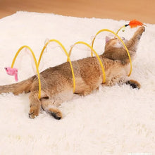 Load image into Gallery viewer, Folded S-Type Spring Cat Tunnel
