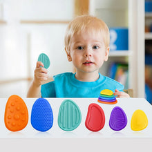 Load image into Gallery viewer, 6 Pack Silicone Sensory Stone Fidget Toys

