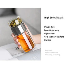 Load image into Gallery viewer, 430ml Borosilicate Glass Double Layer Tea Infuser
