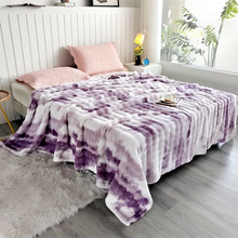 Load image into Gallery viewer, Tie-Dye Ultra Soft Faux Rabbit Fur Throw Blanket
