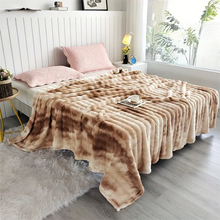 Load image into Gallery viewer, Tie-Dye Ultra Soft Faux Rabbit Fur Throw Blanket

