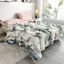 Load image into Gallery viewer, Tie-Dye Ultra Soft Faux Rabbit Fur Throw Blanket
