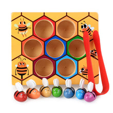 Load image into Gallery viewer, Wooden Beehive Montessori Game
