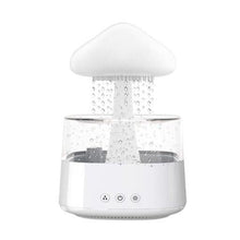 Load image into Gallery viewer, 2-in-1 Desk Light Humidifier Rain Cloud Aromatherapy Essential Oil Zen Diffuser &amp; Raining Cloud Night Light Mushroom Lamp
