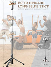 Load image into Gallery viewer, 6 In 1 Wireless Bluetooth Selfie Stick With Fill Light
