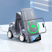 Load image into Gallery viewer, 5-in-1 Forklift Design Wireless Charger with Alarm Clock and Night Light
