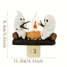 Load image into Gallery viewer, Halloween Ghost Bonfire Night Light - Campfire Flicker Flame Night Light
