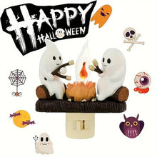 Load image into Gallery viewer, Halloween Ghost Bonfire Night Light - Campfire Flicker Flame Night Light
