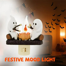 Load image into Gallery viewer, Halloween Ghost Bonfire Night Light - Campfire Flicker Flame Night Light

