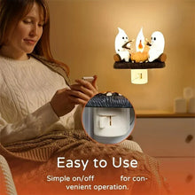 Load image into Gallery viewer, Halloween Ghost Bonfire Night Light - Campfire Flicker Flame Night Light
