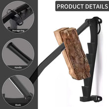 Load image into Gallery viewer, Hanging Carbon Steel Firewood Chopping Machine - Portable Wall Mounted Wood Kindling Splitter
