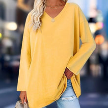 Load image into Gallery viewer, Your Trendy Long-Sleeved Shirt With V-Neck For Comfort
