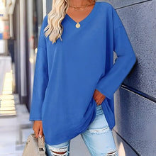 Load image into Gallery viewer, Your Trendy Long-Sleeved Shirt With V-Neck For Comfort
