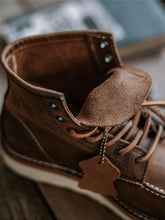 Load image into Gallery viewer, Men's Full Grain Leather Moccasin Toe Work Boots
