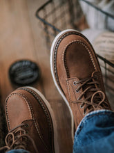 Load image into Gallery viewer, Men's Full Grain Leather Moccasin Toe Work Boots

