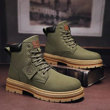 Load image into Gallery viewer, Waterproof Men's Lace-Up Boots With Comfort Sole
