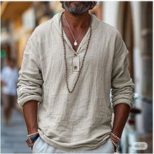 Load image into Gallery viewer, Men's Linen Shirt Popover
