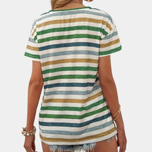 Load image into Gallery viewer, Casual Striped Women's T-shirt
